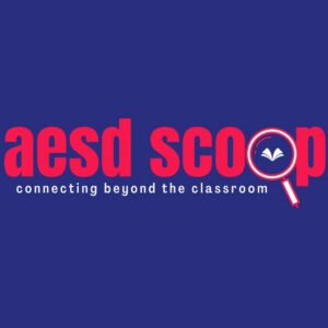 aesd scoop logo on blue square